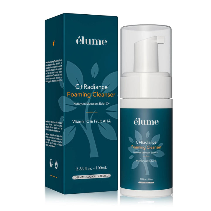 Elume C+ Radiance Foaming Cleanser - Gentle Vitamin C Cleanser, 100ml