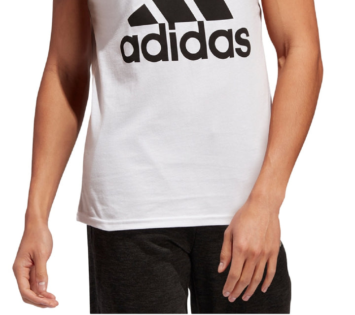 adidas Men's Logo Tank White Size Large