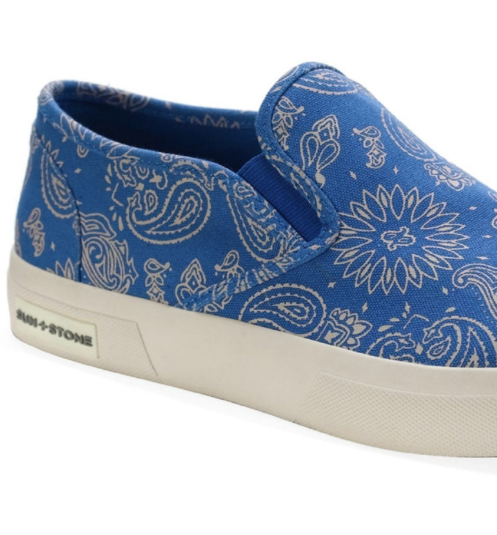 Sun + Stone Men's Reins Slip On Sneaker Shoes Blue