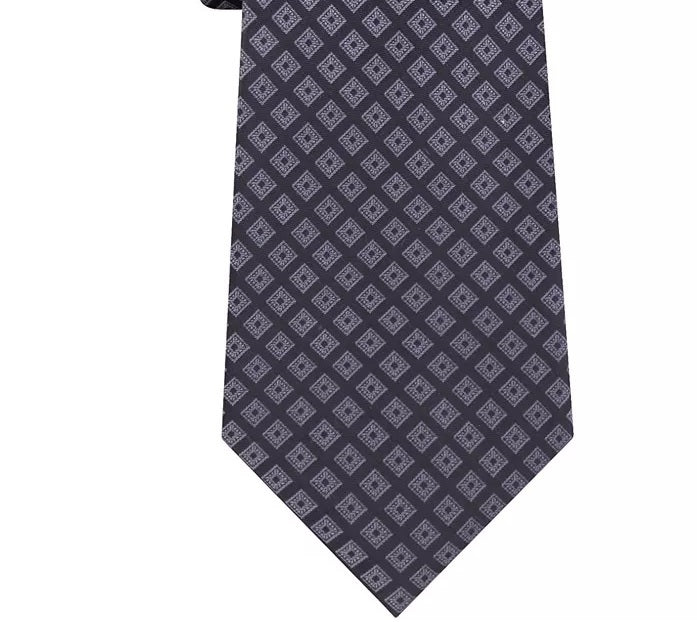 Kenneth Cole Reaction Men's Silk Professional Neck Tie Black Size Regular
