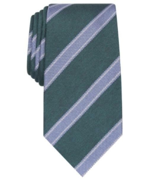 Tasso Elba Men's Classic Neat Silk Tie Green One Size