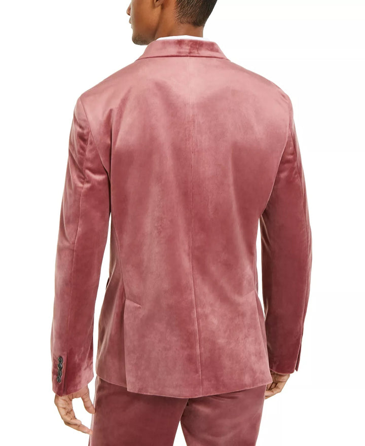 INC International Concepts Men's Big & Tall Velvet Blazer Pink Size 3XB