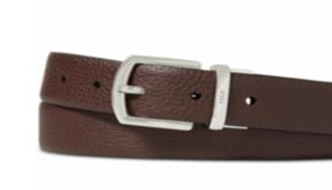 Polo Ralph Lauren Men's Reversible Pebble Leather Belt Brown Size 34