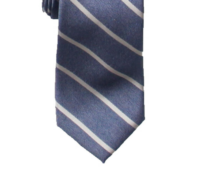 Nautica Men's Delaney Striped Business Neck Tie Gray Size Regular