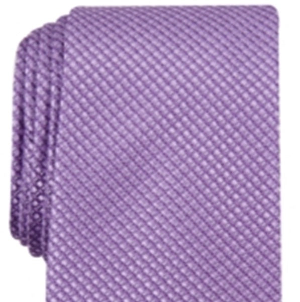 Alfani Men's Costello Silk Blend Pattern Neck Tie Purple One Size