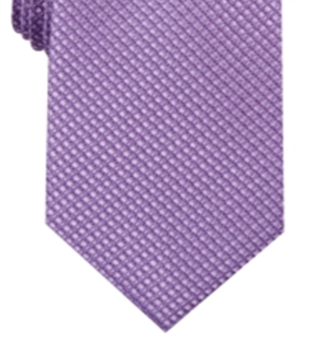 Alfani Men's Costello Silk Blend Pattern Neck Tie Purple One Size