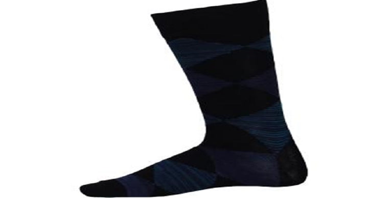 Perry Ellis Men's Trouser Crew Dress Socks Blue Size Regular