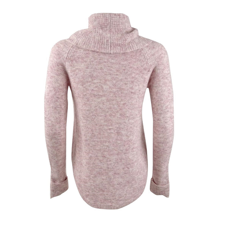 Style & Co Women's Cowlneck Sweater -Pink SIze PL