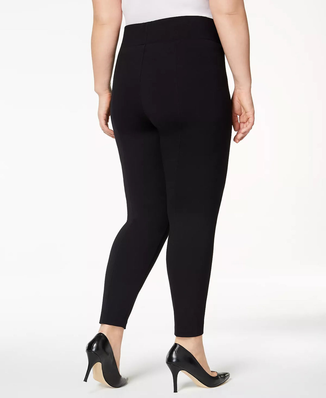 Alfani Plus Size Ponte-Knit Leggings Black Size 4X