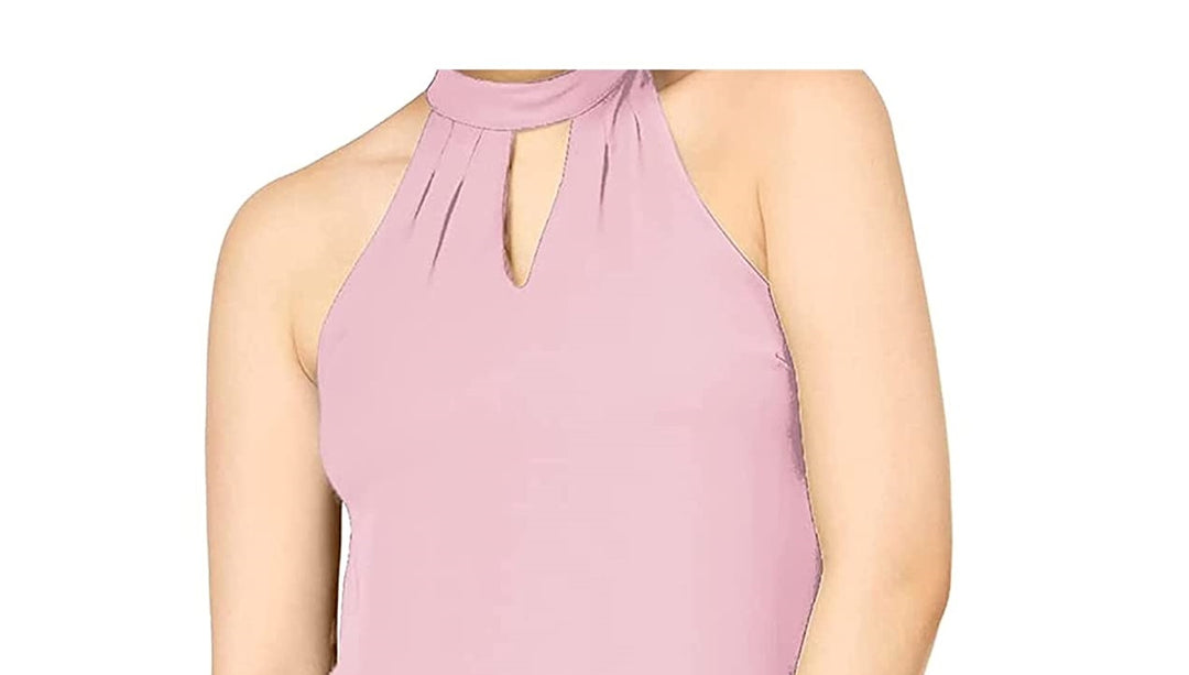 Bar III Women's Keyhole Top Pink Size X-Small
