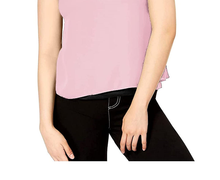Bar III Women's Keyhole Top Pink Size X-Small