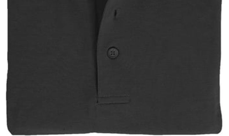 Authentic Galaxy Men's Short Sleeve Polo Shirt Black Size Medium
