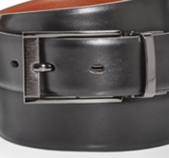 The Men's Store at Bloomingdale's Men's Reversible Leather Belt Black Size 32