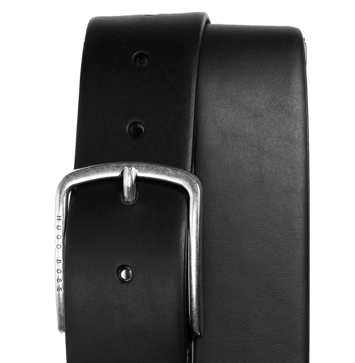 Hugo Boss Men's Sander Leather Belt Black Size 36