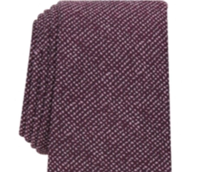 Alfani Men's Slim Textured Tie Red Size Regular