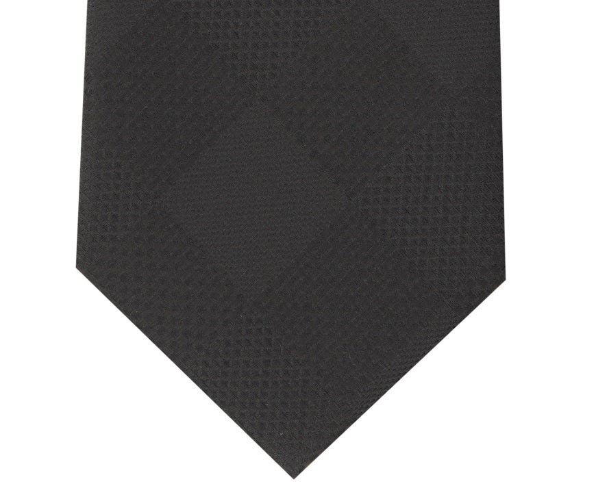 Perry Ellis Men's Stuben Check Tie Black Regular