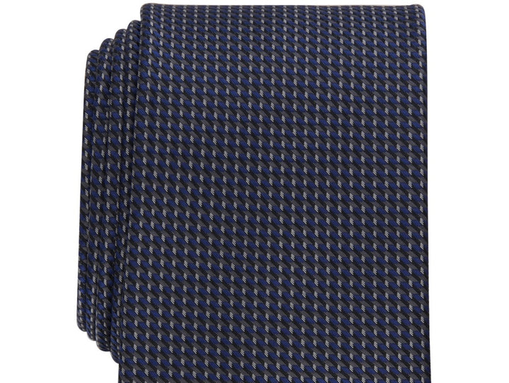 Perry Ellis Men's Gaines Mini Print Tie Black Regular