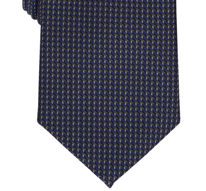 Perry Ellis Men's Gaines Mini Print Tie Black Regular