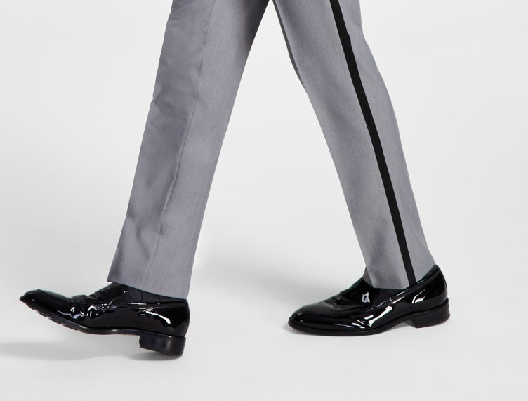 Alfani Men's Slim Fit Stretch Tuxedo Pants Gray Size 32X34