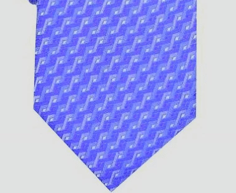 Alfani Men's Geo Silk Blend Textured Slim Tie Purple Size Regular