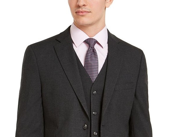 Alfani Men's Slim Fit Stretch Solid Suit Jacket Black Size 42