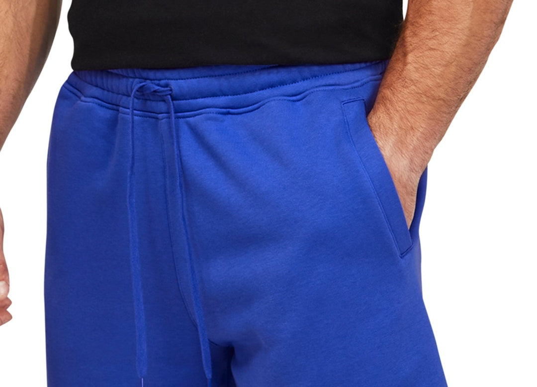Puma Men's Big Fleece Logo Shorts Blue Size Large