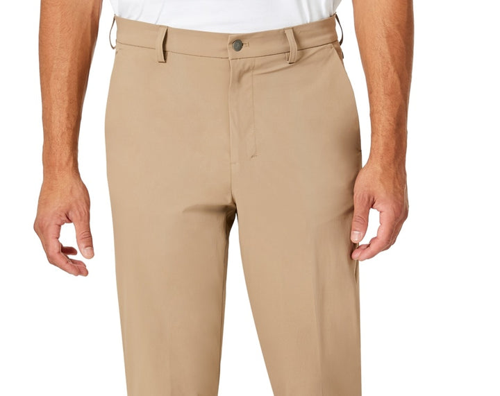 Calvin Klein Men's Slim Fit Tech Solid Performance Dress Pants Beige Size 34X32