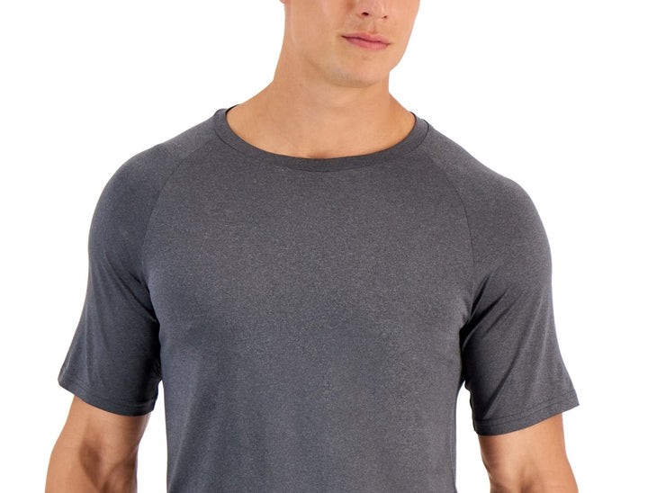 Club Room Men's Rashguard Short Sleeve Shirt  Gray  Size Medium