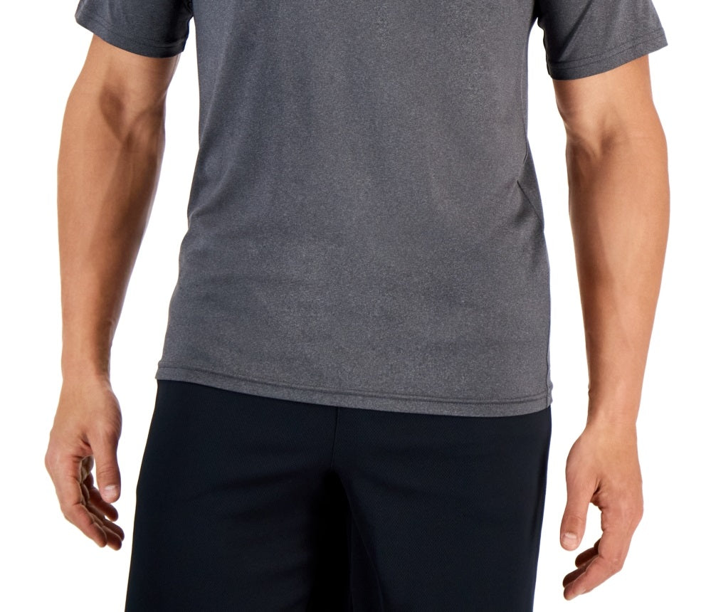 Club Room Men's Rashguard Short Sleeve Shirt  Gray  Size Medium