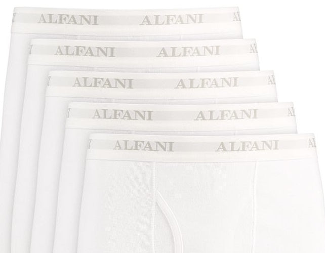 Alfani Men's 5 Pk Boxer Briefs White Size X-Large