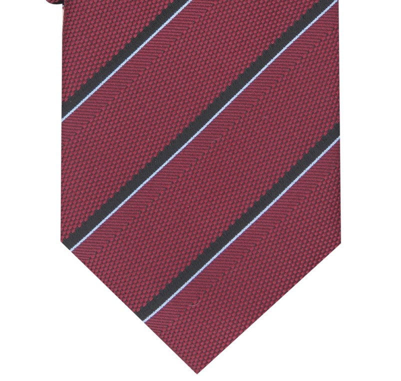 Alfani Men's Clarkson Stripe Tie Red  Size Regular