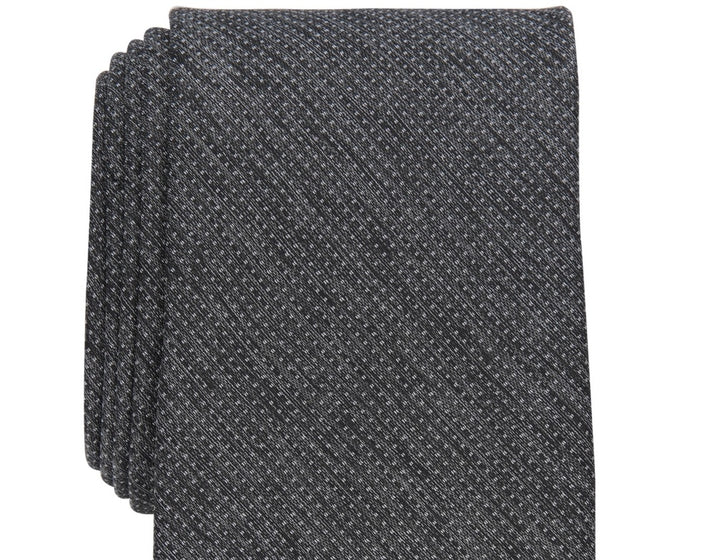 Perry Ellis Men's Wagner Classic Textured Tie Black Regular