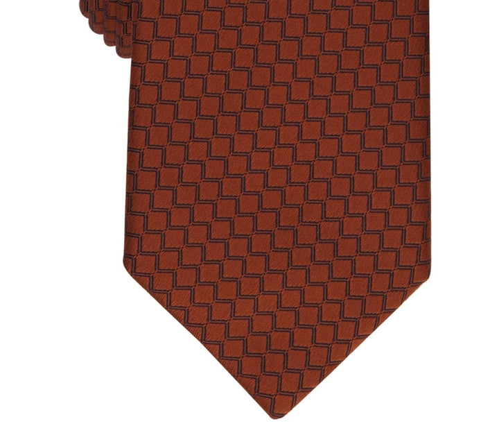 Alfani Men's Rolling Neat Slim Tie Brown Size Regular