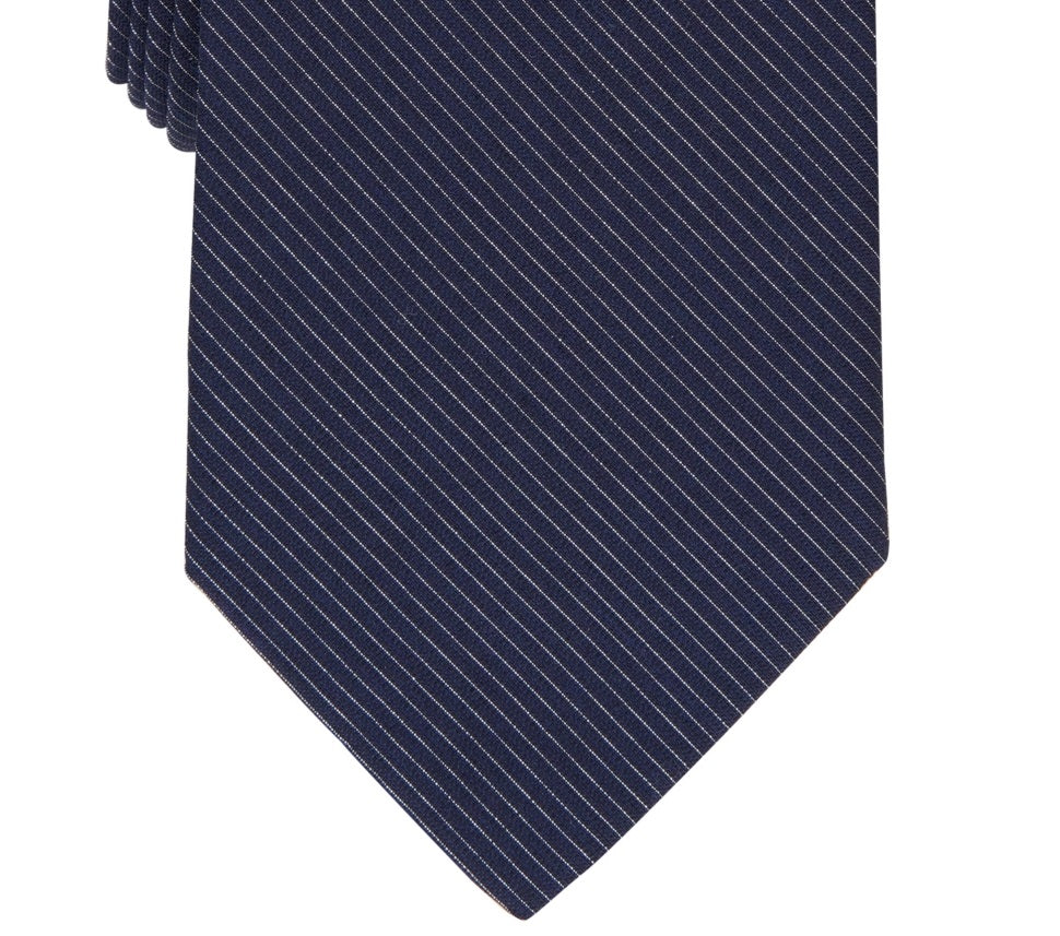 Perry Ellis Men's Classic Design Shroyer Solid Tie Blue Regular