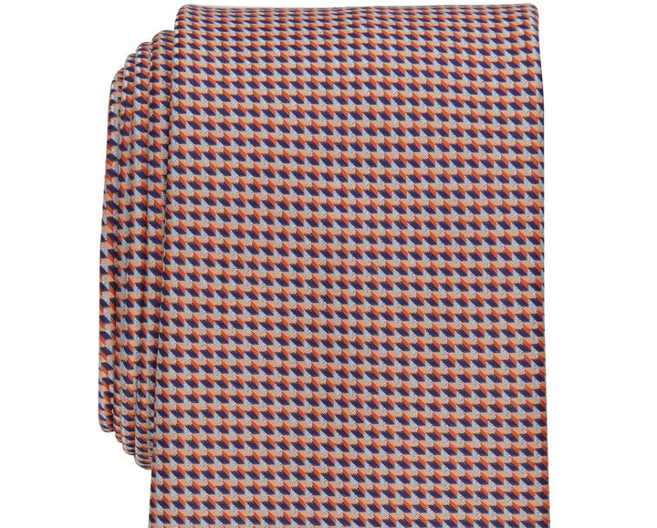 Perry Ellis Men's Gaines Mini Print Tie Orange Regular