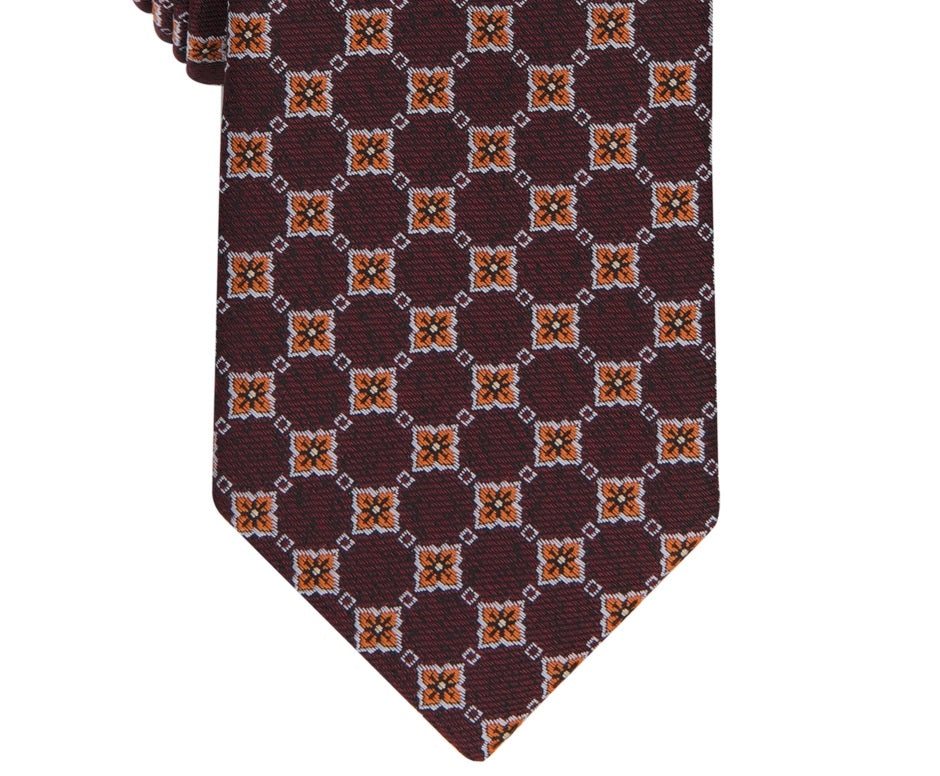 Bar III Men's Nostrand Skinny Tie Brown Size Regular