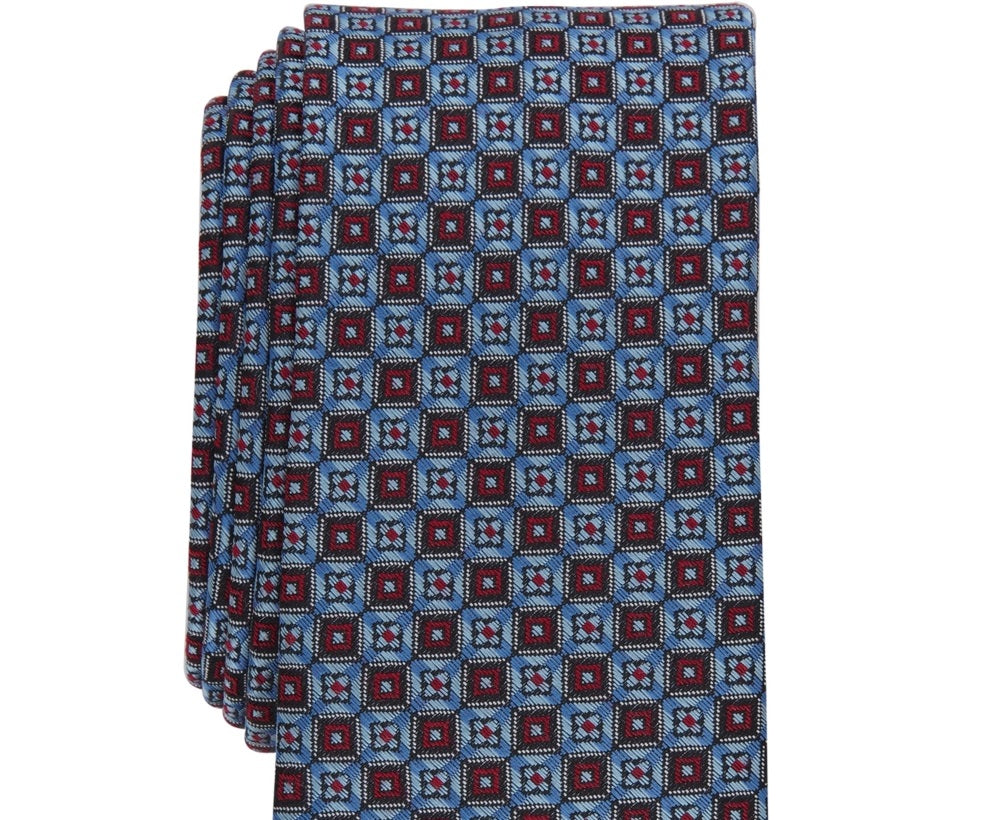 Bar III Men's Maine Skinny Tie Blue Size Regular