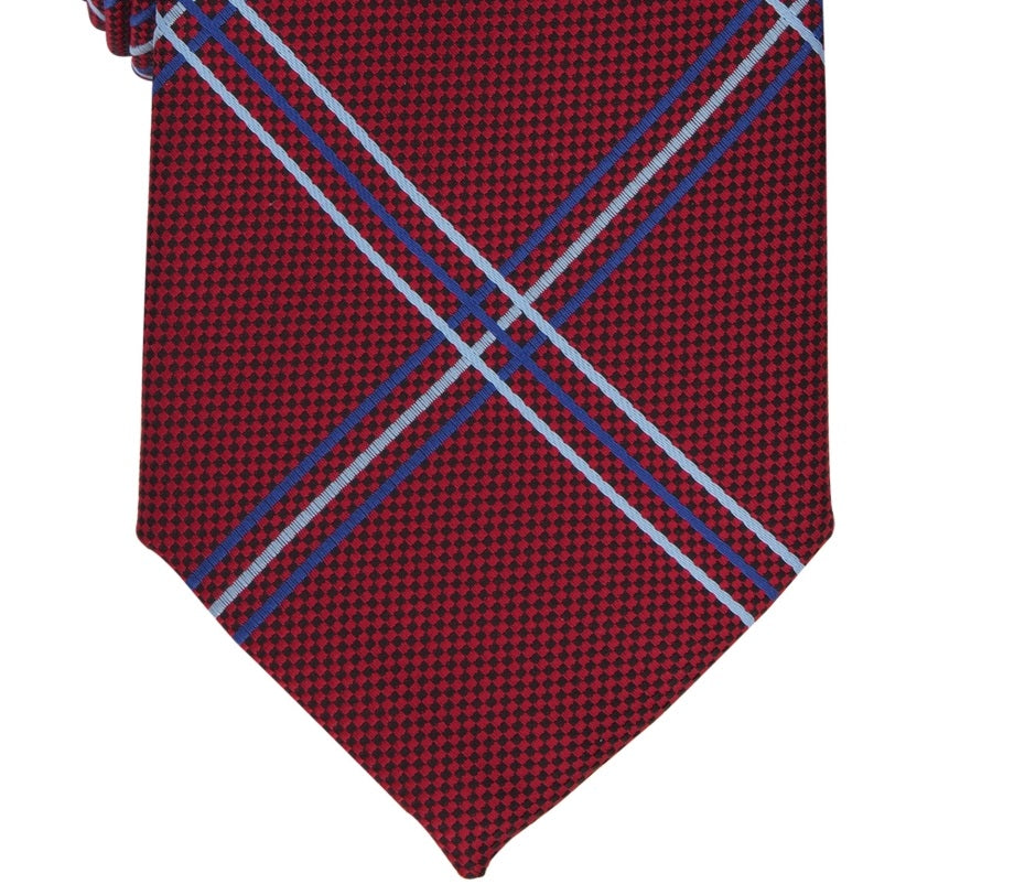 Club Room Men's Otero Grid Tie Red Regular