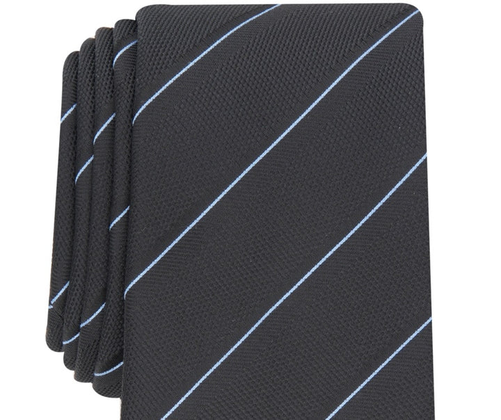 Alfani Men's Clarkson Stripe Tie Black Size Regular