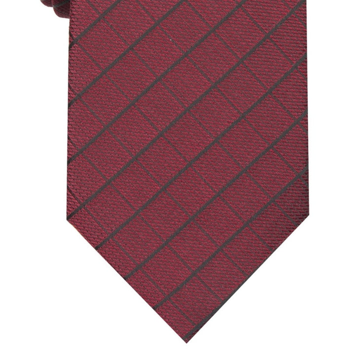 Alfani Men's Vendetta Grid Tie Red  Size Regular