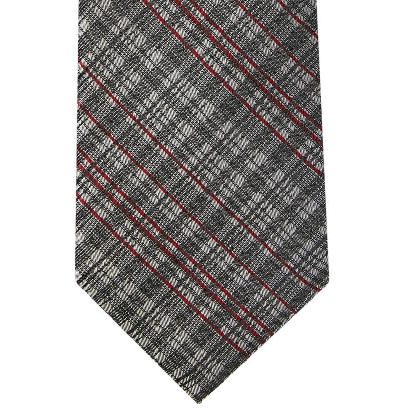 Calvin Klein Men's Slim Fancy Check Tie Green Size Regular