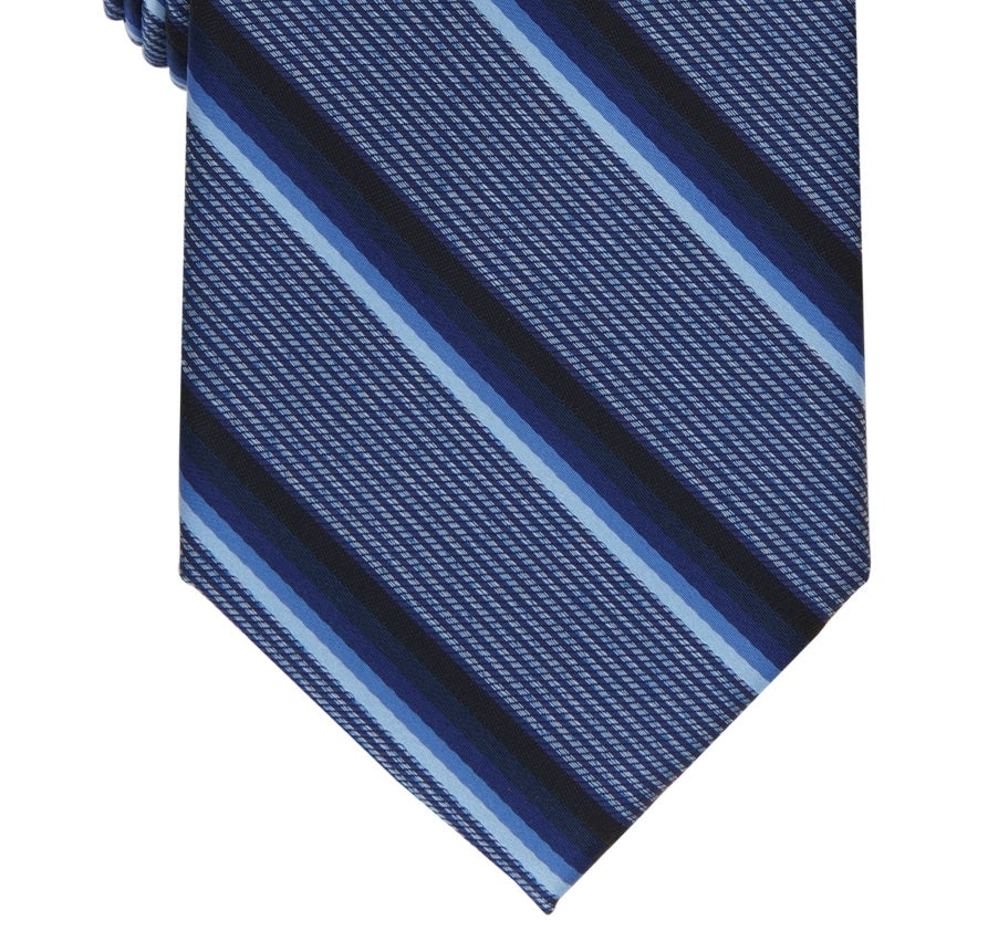 Perry Ellis Men's Abbott Stripe Tie Blue Regular