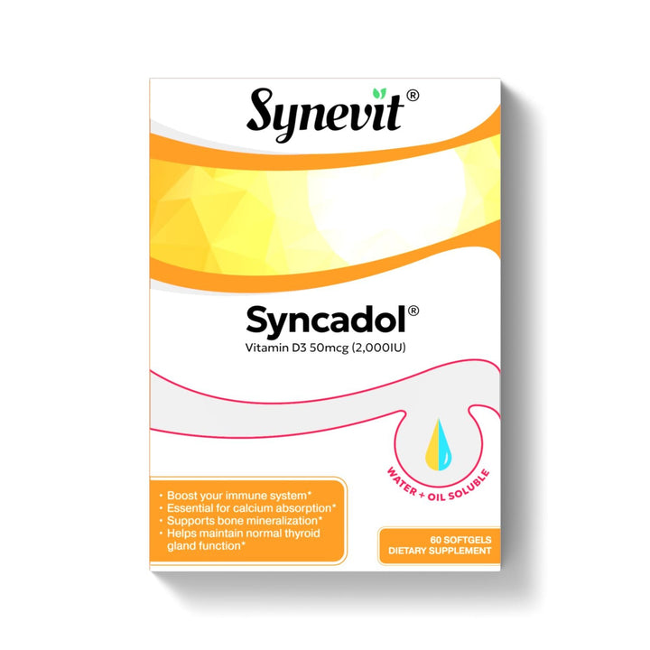 Synevit Syncadol Pain Relief Support – 60 softgel capsules