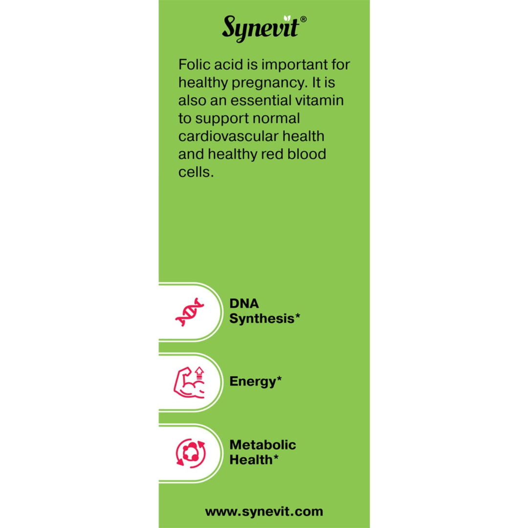 Synevit Synfoline High-Folate Supplement – 60 softgel capsules