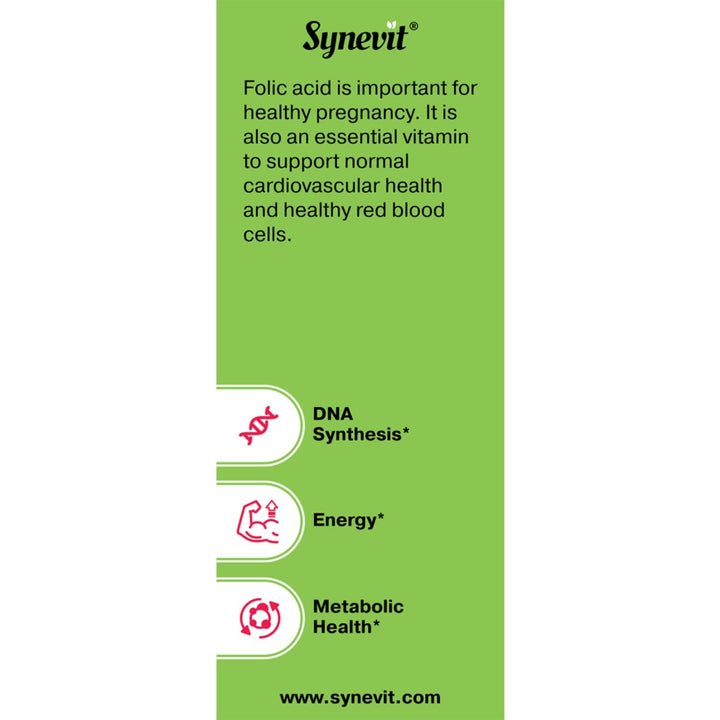 Synevit Synfoline High-Folate Supplement – 60 softgel capsules