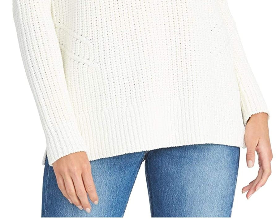 Rachel Roy Women's Textured Sweater White Size Medium