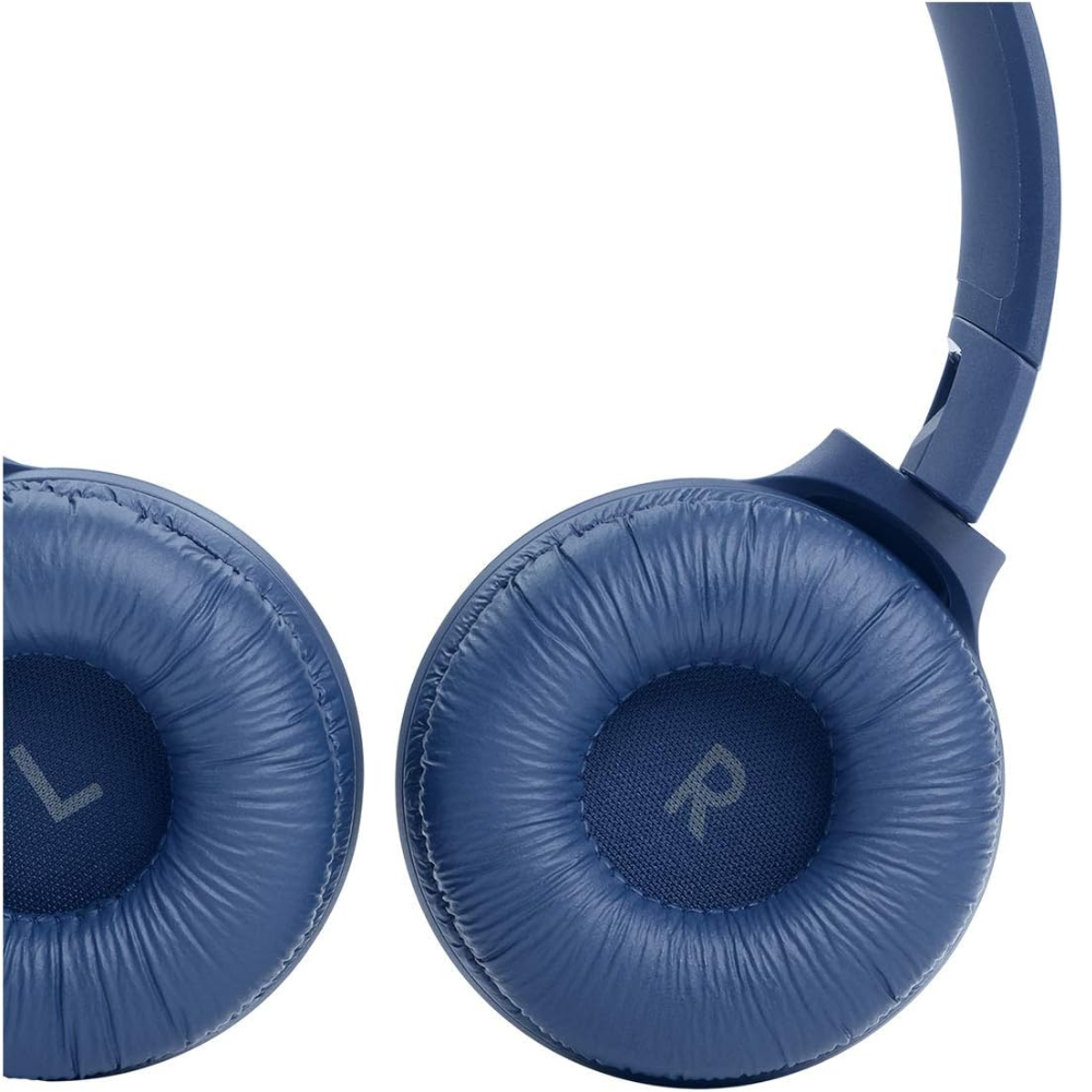 JBL Tune 510BT: Wireless On-Ear Headphones with Purebass Sound - Blue