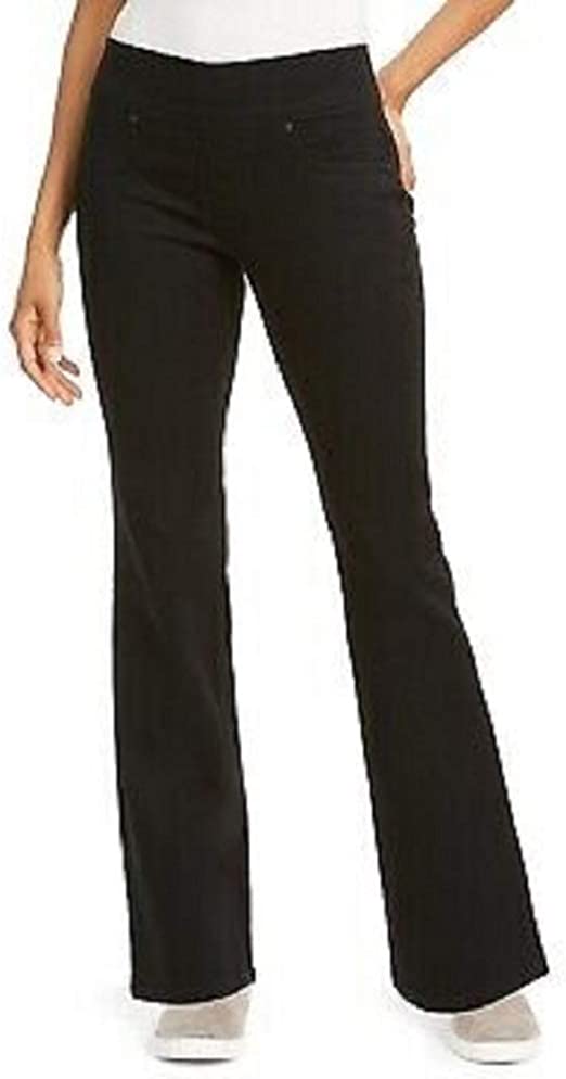 Style & Co Women's Ella Pull-On Bootcut Jeans Black Size Small