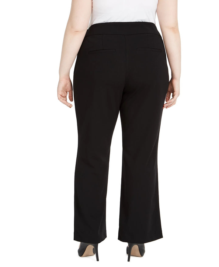 INC International Concepts Women's Plus Size High-Waist Trousers Black Size Small Petite