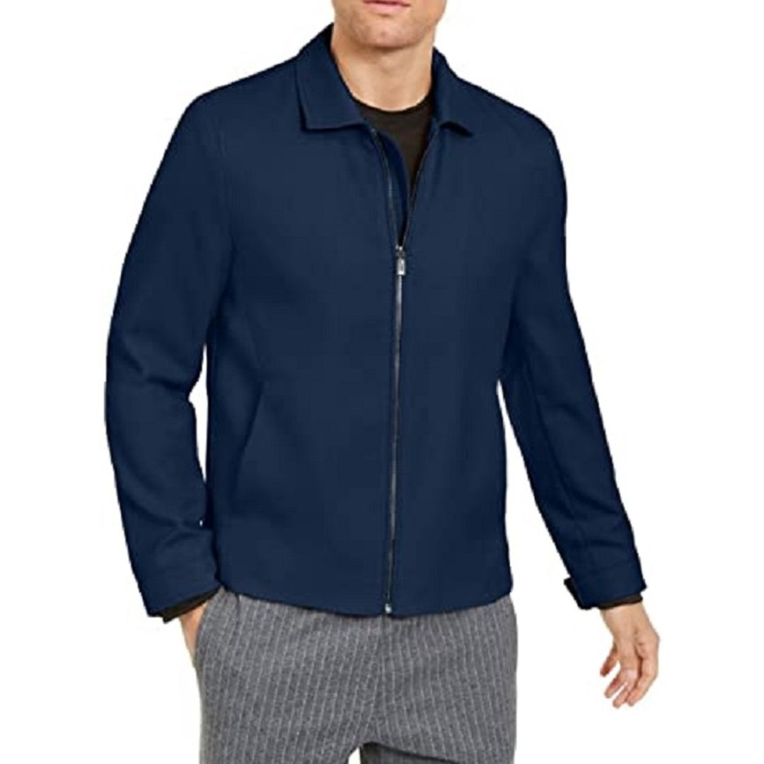 Alfani Men's Full-Zip Jacket Dark Blue Size X-Large